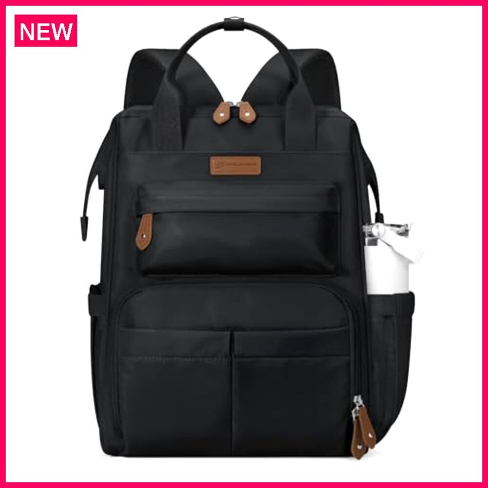 Large 17.3 Inch Laptop Backpack Waterproof Anti-theft Travel Work Bag - Picture 2 of 7